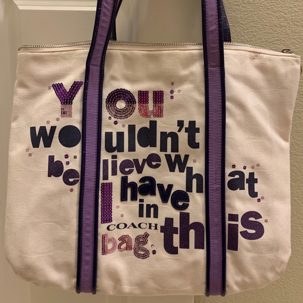Coach Poppy “You Wouldn’t Believe” Tote